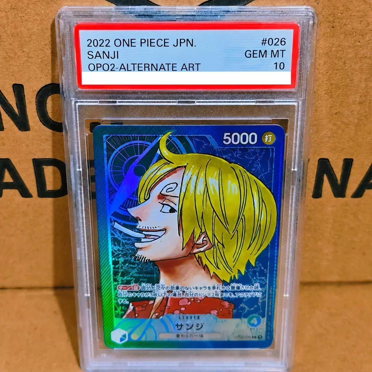 DIY TCG Collection Card Rating Card 2024 OP JPN 2nd Anniv Set #030 GEM MT 10 Copy 10Points Rating Card Anime Game Card Gift Toy