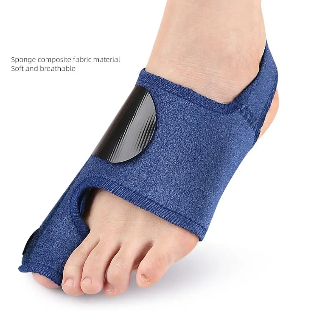 Pés valgus corrector ajustável joanete cinta protetor de joanete ferramentas de cuidados com os pés corretor de joanete cinta polegar valgus ajustador azul