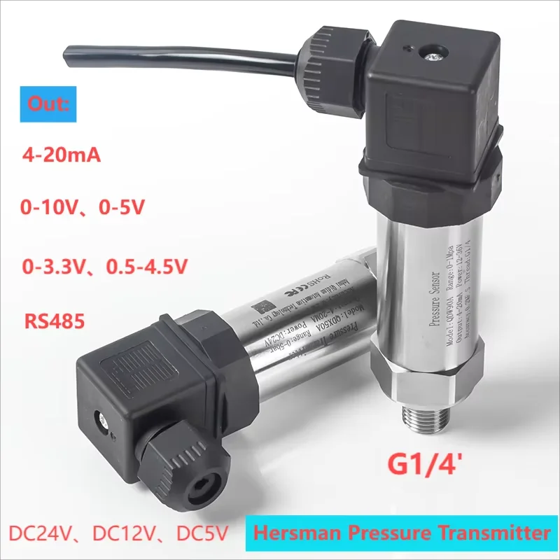 G1/4 pressure transmitter Sensor10bar 150bar 50bar 250bar pressure sensor for water gas oil liquid pressure transducer 4-20mA