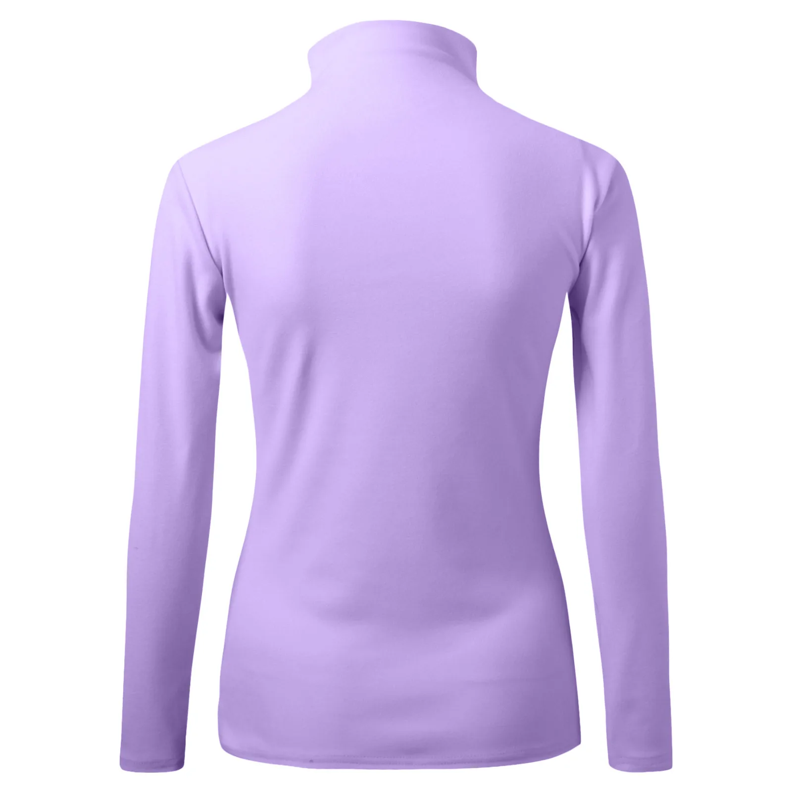 Women'S Autumn Winter Turtleneck Flocking Bright Line Decoration Solid Button Long Sleeve Pullover Undershirt Casual Elegant Top