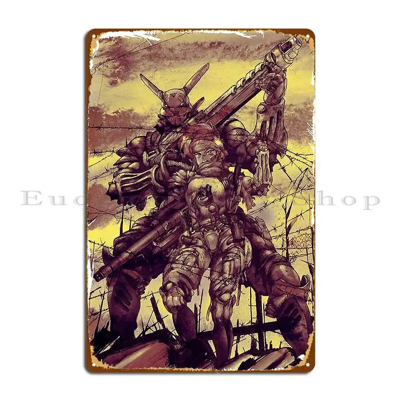 Cyborg Robot Metal Sign Mural Garage Cinema Create Party Plates Tin Sign Poster