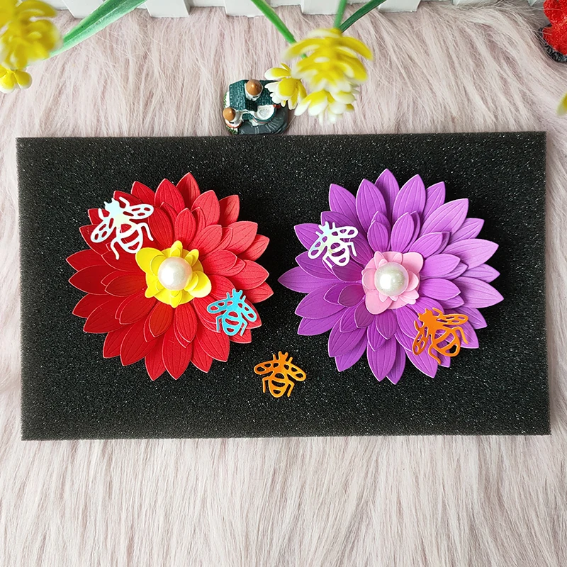 New Flower metal cutting die Flowers mould scrapbook decoration embossed photo album decoration card making DIY handicrafts