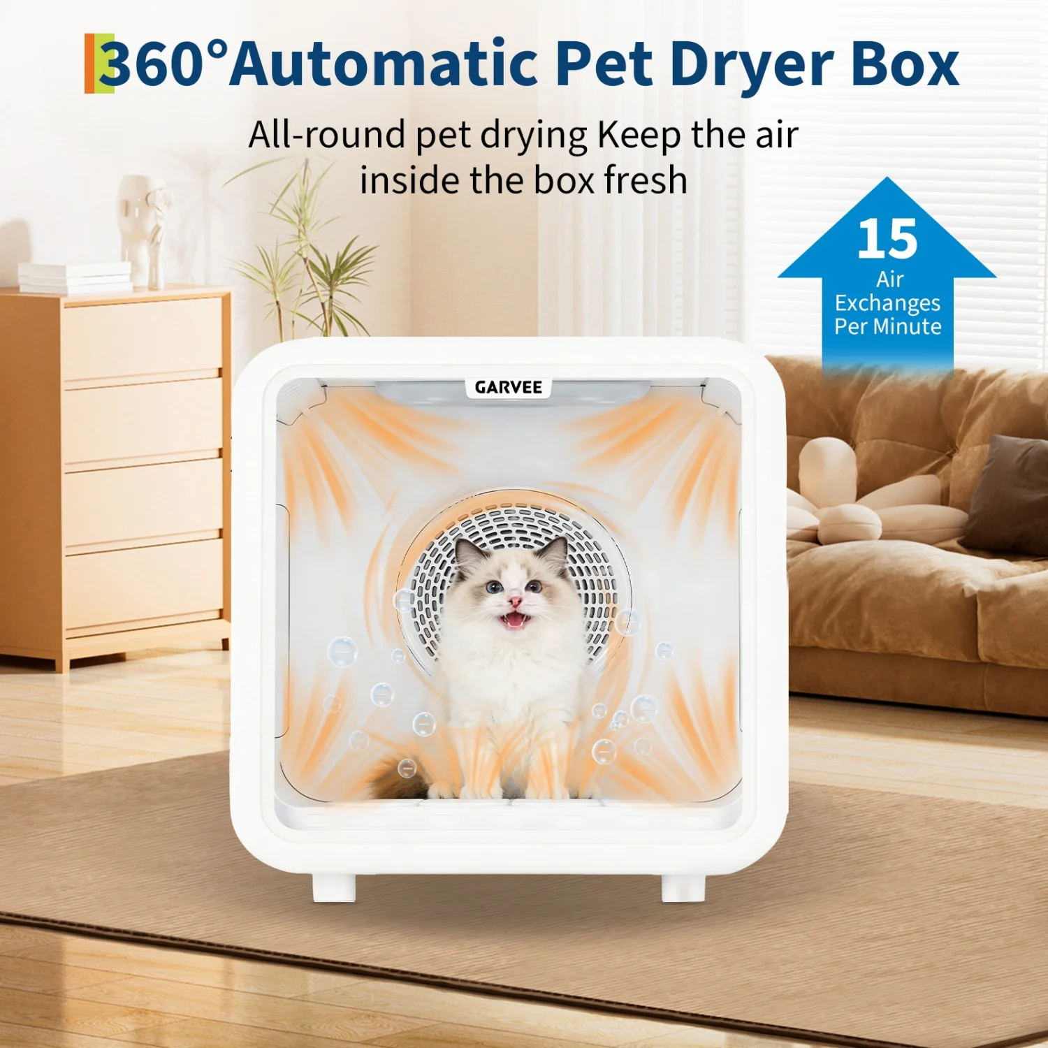 72L Automatic Pet Drying Box with Smart Temperature Control