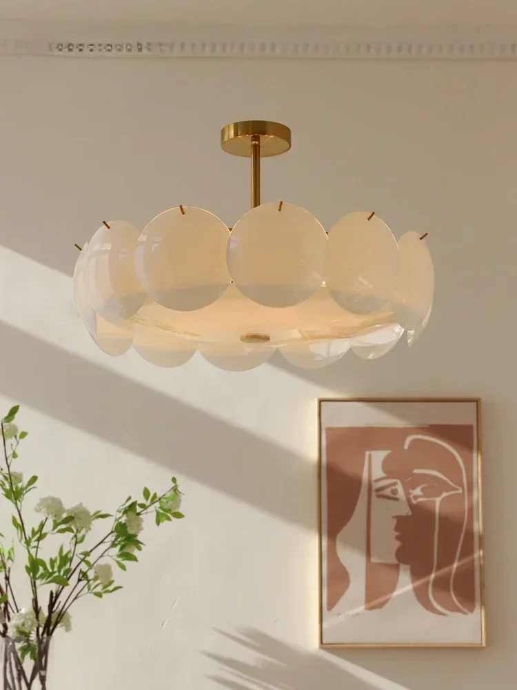 Modern Modern Minimalist Glass Pandent Light French Retro C…