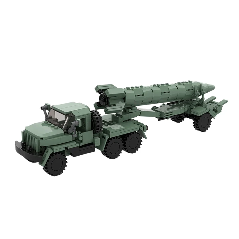 2T3M1 Missile Launcher Vehicle Model MOC Building Bricks War Equipment Modular Technology Gifts Holiday Assemble Children Toys