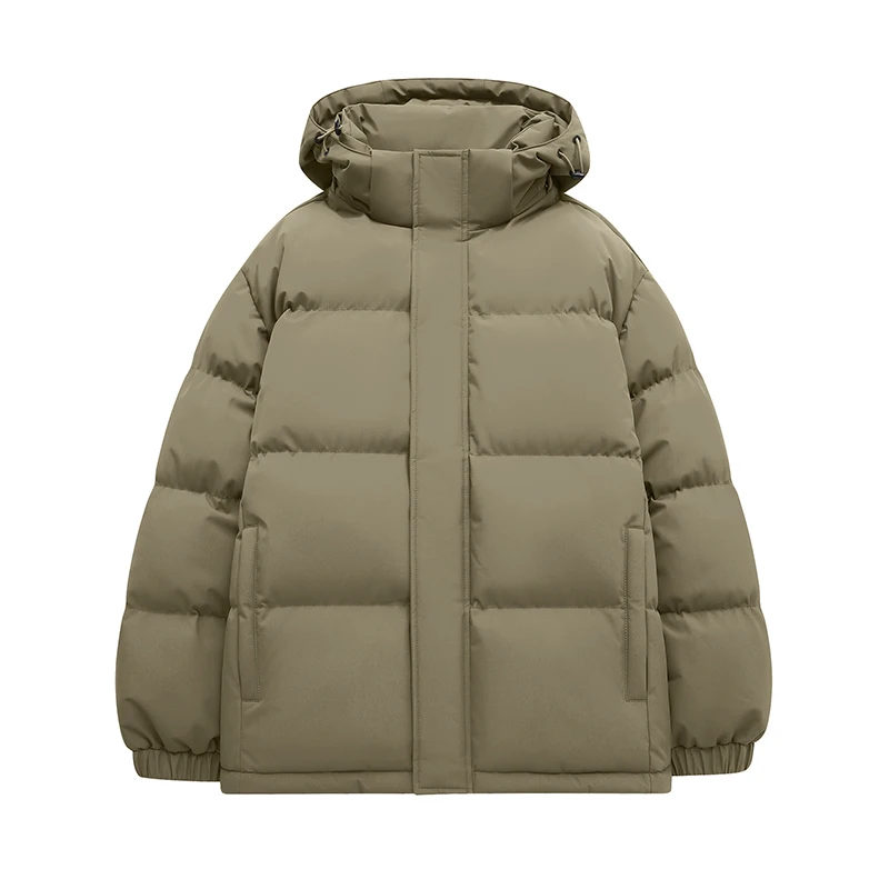 

Cotton-padded Jacket Fashionable Thickened Men Thickened Quilted Parka Coat Men Puffer Jacket Hooded Daily Wear Cotton Jacket