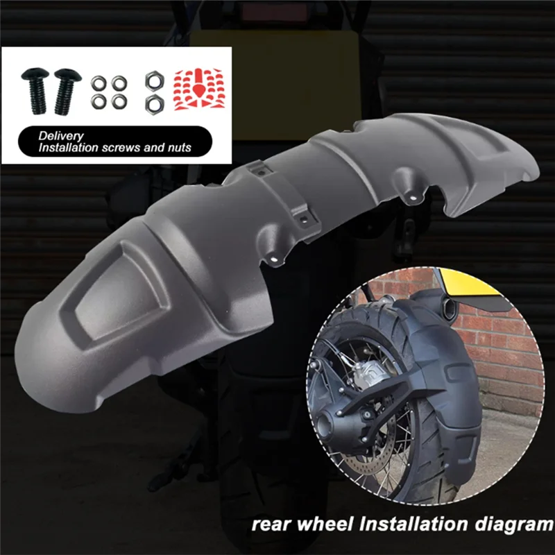 AU28-Motorcycle Rear Wheel Fender Rear Mudguard Extended Edition For BMW R1300GS R1300 GS 2023-