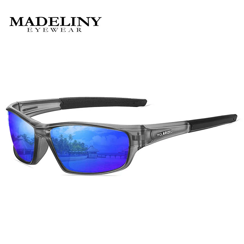 

MADELINY Polarized Sport Sunglasses for Men and Women Ideal for Driving Fishing Cycling and Running,UV Protection