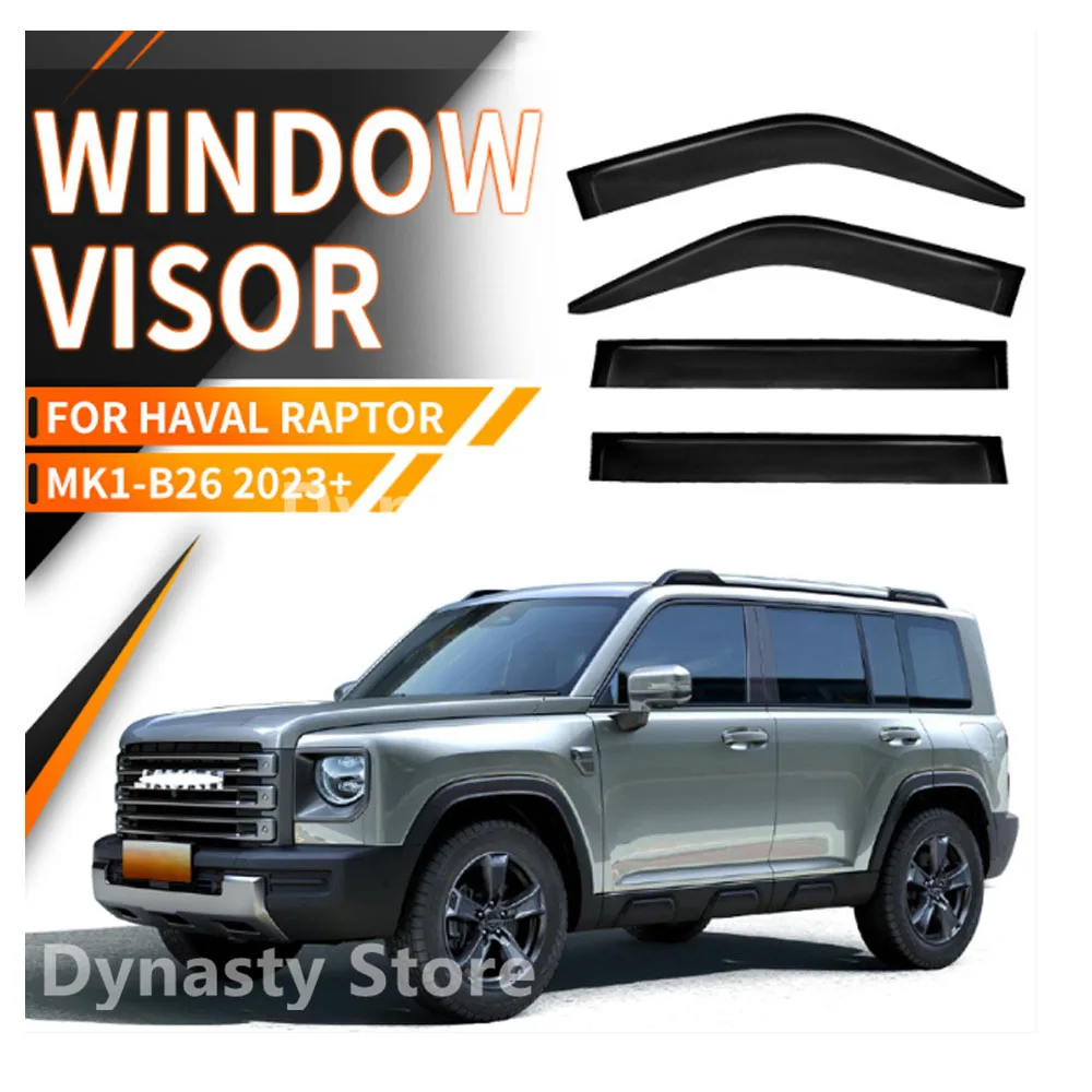 

Car Window Visor Waterproof Protect Sunny Rainy Shelter Auto External Accessory For HAVAL Raptor menglong