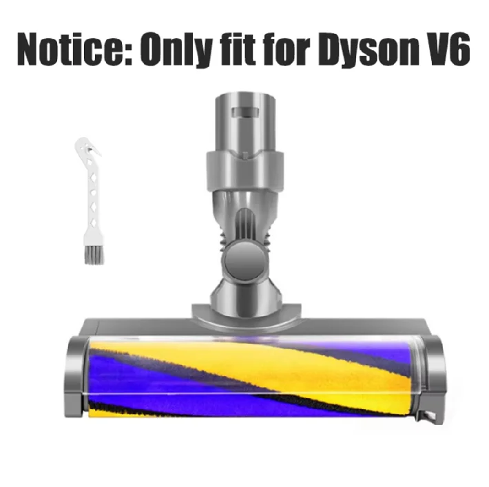 Testina con spazzola morbida migliorata, con luce LED verde, per aspirapolvere Dyson V6, V7, V8, V10, V11, V15, V10 Slim, V12 Slim. Accessori e ricambi.
