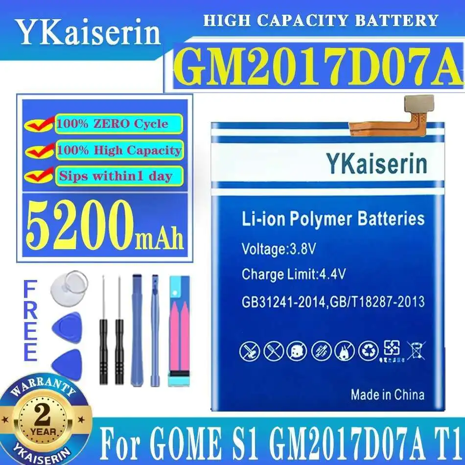 

4000Mah Long Lasting For Gome S1 GM2017D07A T1 Reliable Power Supply Mobile Phone Battery