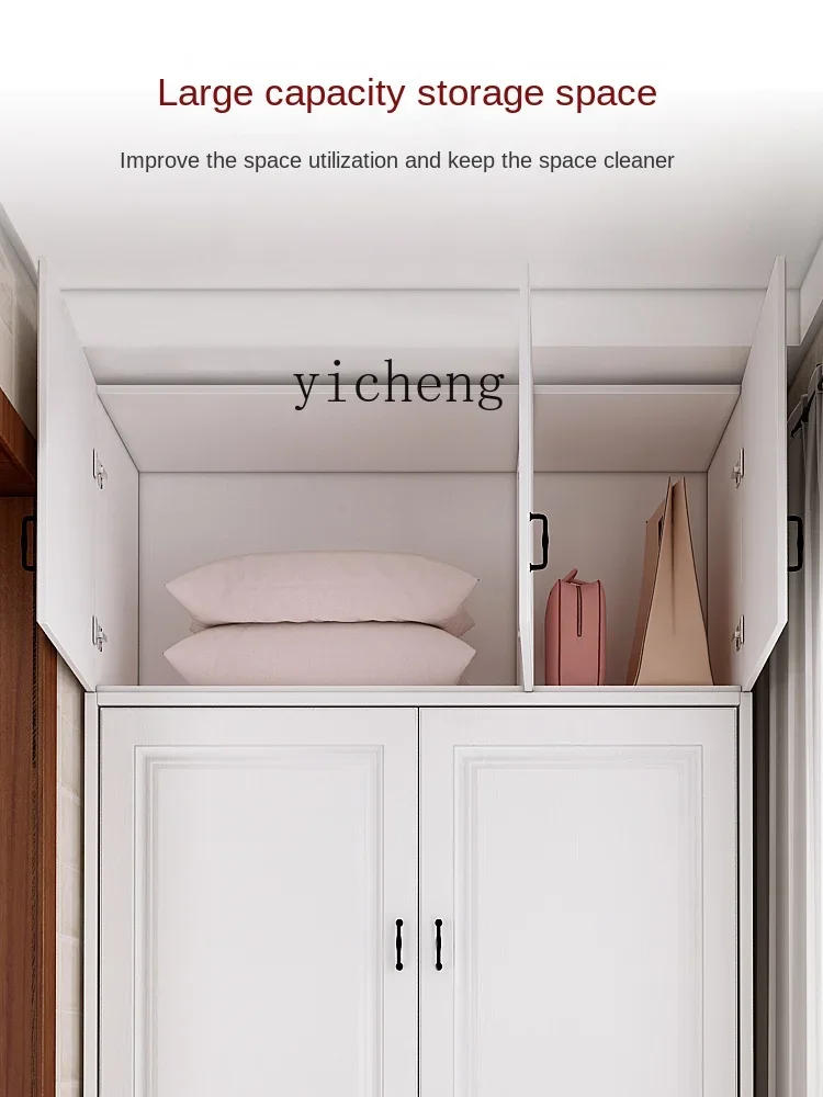 ZC Modern Wardrobe Heightened Top Cabinet Bedroom Dining Room Kitchen Balcony Locker Single Sale Wall Cupboard