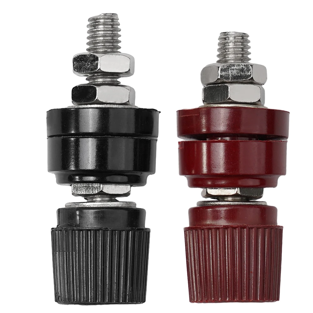 2PCS 3/8 Copper Battery Post Connector with Insulated Housing for Safety in High Voltage Power Connections Up to 380V