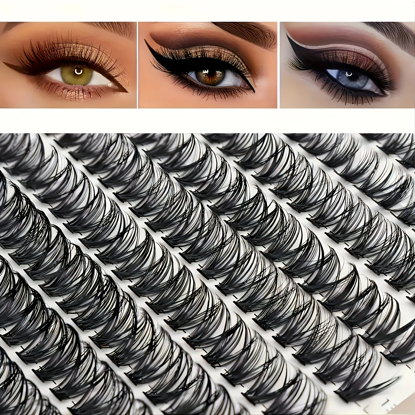 30/40D 12-16 مللي متر مزيج D مجعد العين السوداء العين الشخصية السوداء الموسعة العين السوداء لينة الرموش الصناعية الطبيعية #6