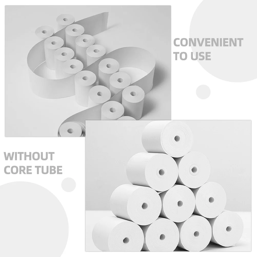 

57x30mm Thermal Paper Replacement Rolls 40 Pcs for Printing Machine Credit Card Reader Supermarket Till