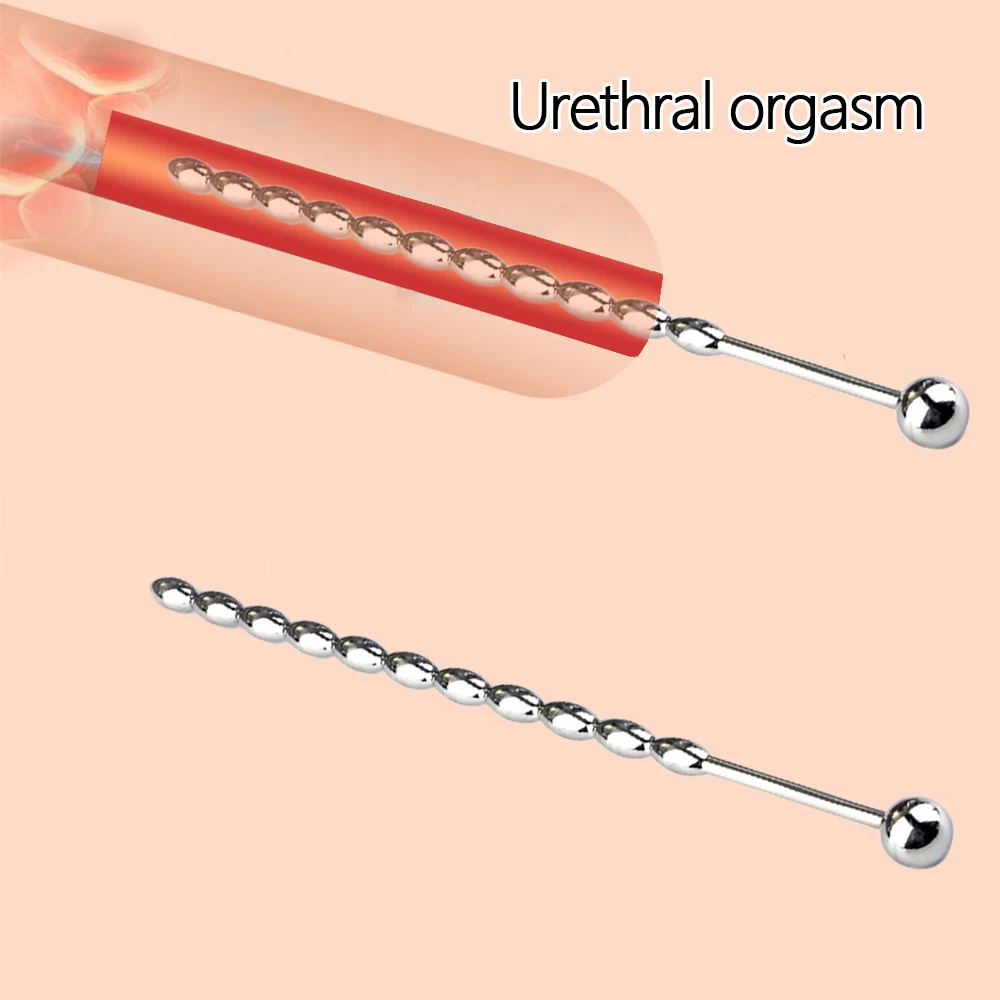 15 سنتيمتر/5.91 بوصة مجرى البول التوصيل لعبة استثارة القضيب موسع الأصوات القسطرة تمتد 11 كرات الفولاذ المقاوم للصدأ