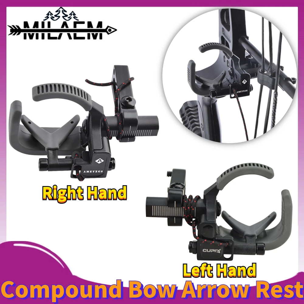 

Archery D2 Drop Away Arrow Rest Aluminum Alloy Rubber High Speed Adjustable Rest for Left/Right Hand Compound Bow Hunting Tools