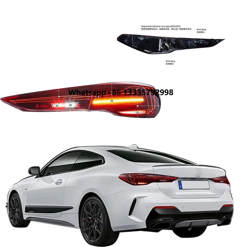 

FOR BMW 4-SERIES TAILLIGHTS 2020-UP Upgrade to Modified LED Brake Lights