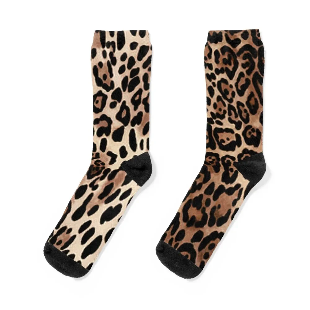 

Leopard Animal Wildlife Pattern Print Socks Children's compression Designer Man Socks Women's