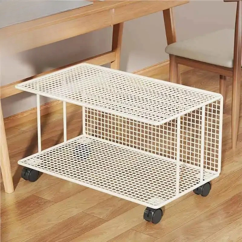 Multi-Layer Printer Stand Office Desktop Host Storage Ra Mobile Metal Bookelf Study Room Organization Tool Positive Rich