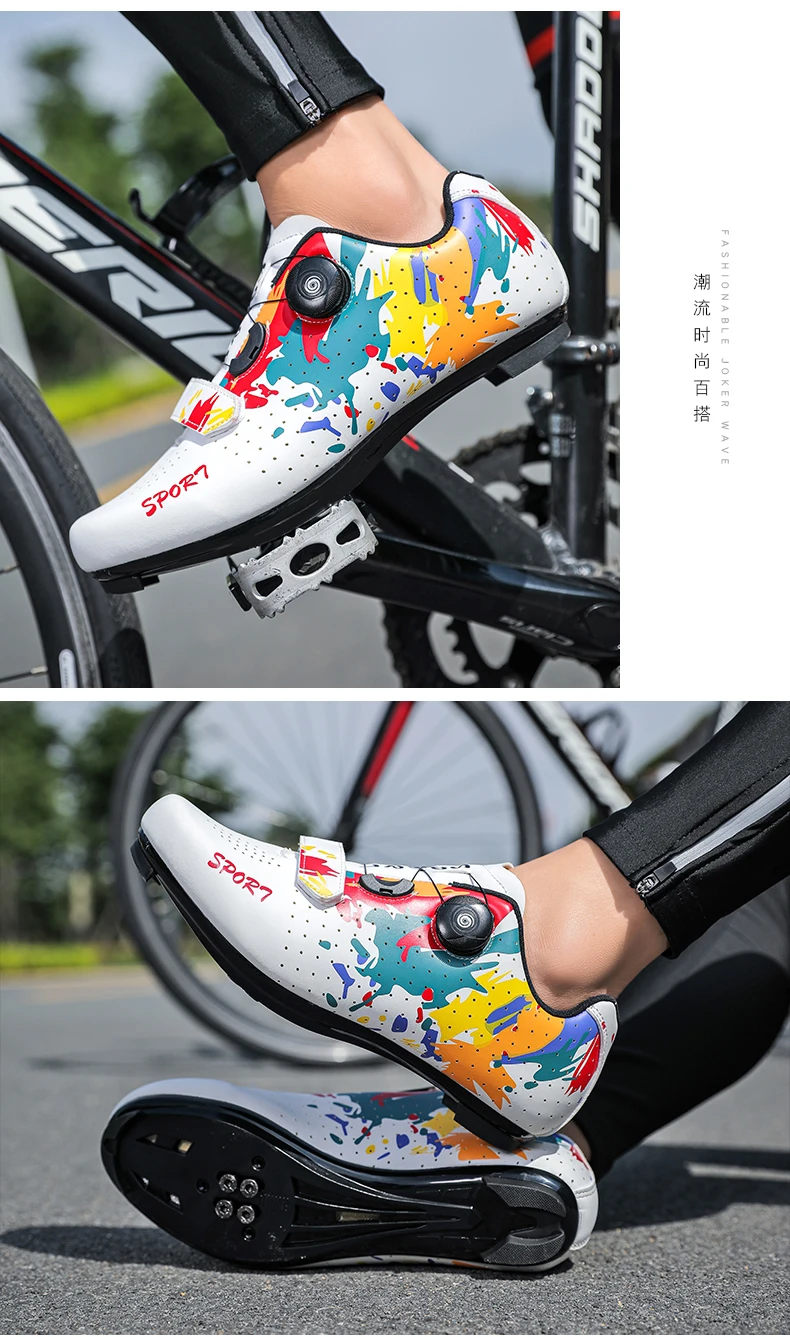 Herbst- und Winter-Fahrradschuhe, Unisex, mit robuster Sohle, geeignet für Straßen- und Mountainbikes, professionelles Fahrradzubehör, ideal zum Radfahren. – Detail 20