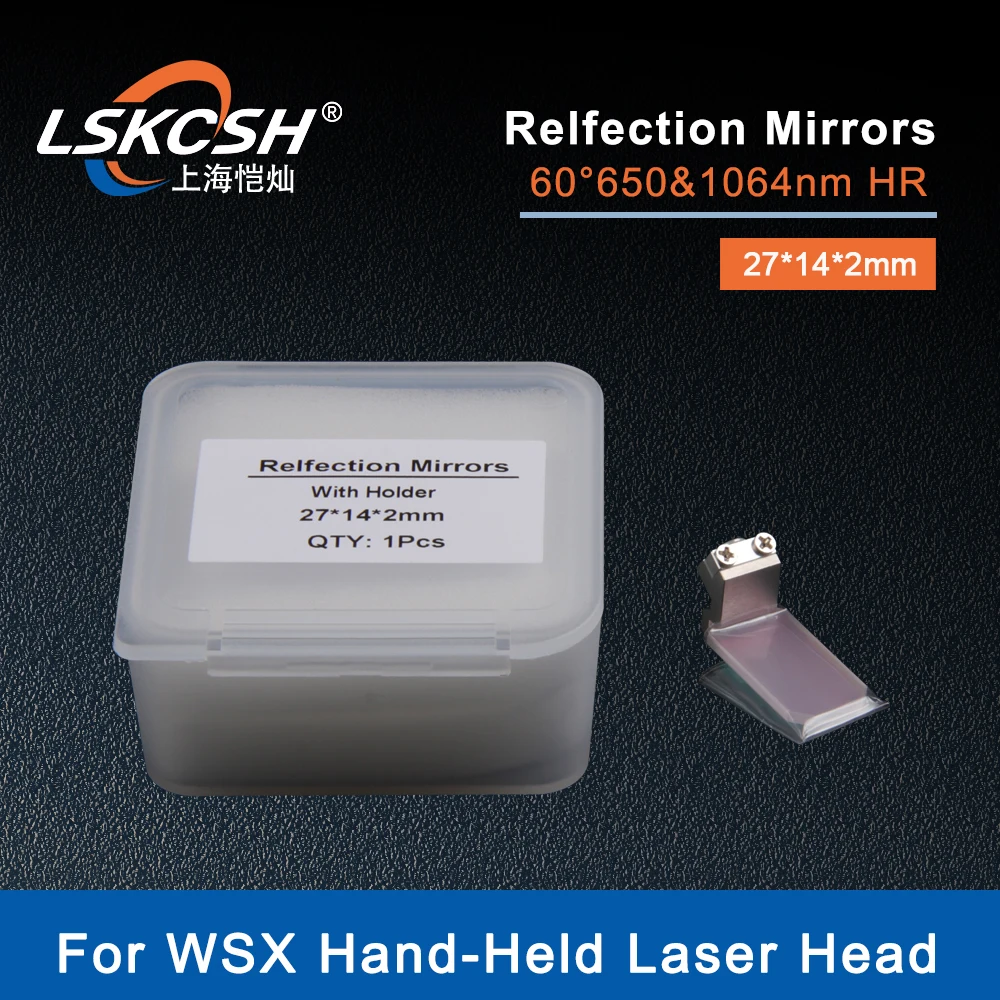 Imagem -04 - Lskcsh Hand-held Welding Head Reflector Lens 27 14 mm com Suporte para Wsx Relfar Fiber Laser Welder Welding Head Gun