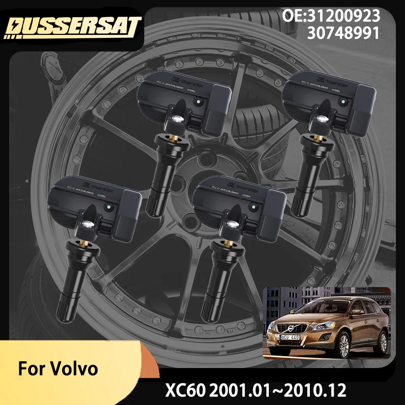 

4Pcs Tire Pressure Sensor TPMS 315MHz OE 30748991 31200923 for Volvo XC60 2001-2010 Volvo S60 S80 V70 XC70 XC90 TPMS