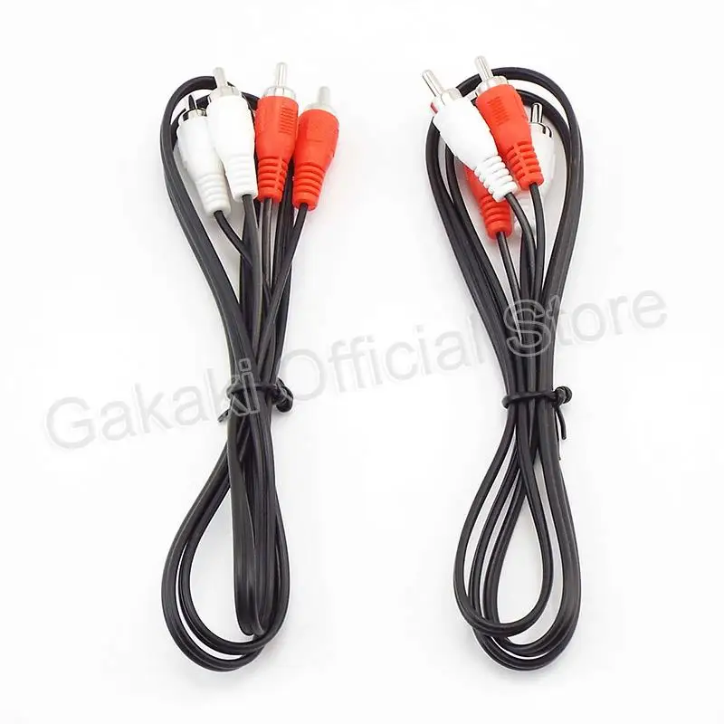 Dual RCA Stecker auf 2 RCA Stecker Kabel Stereo Audio Kabel AV für DVD TV CD Sound Verstärker – Detail 4