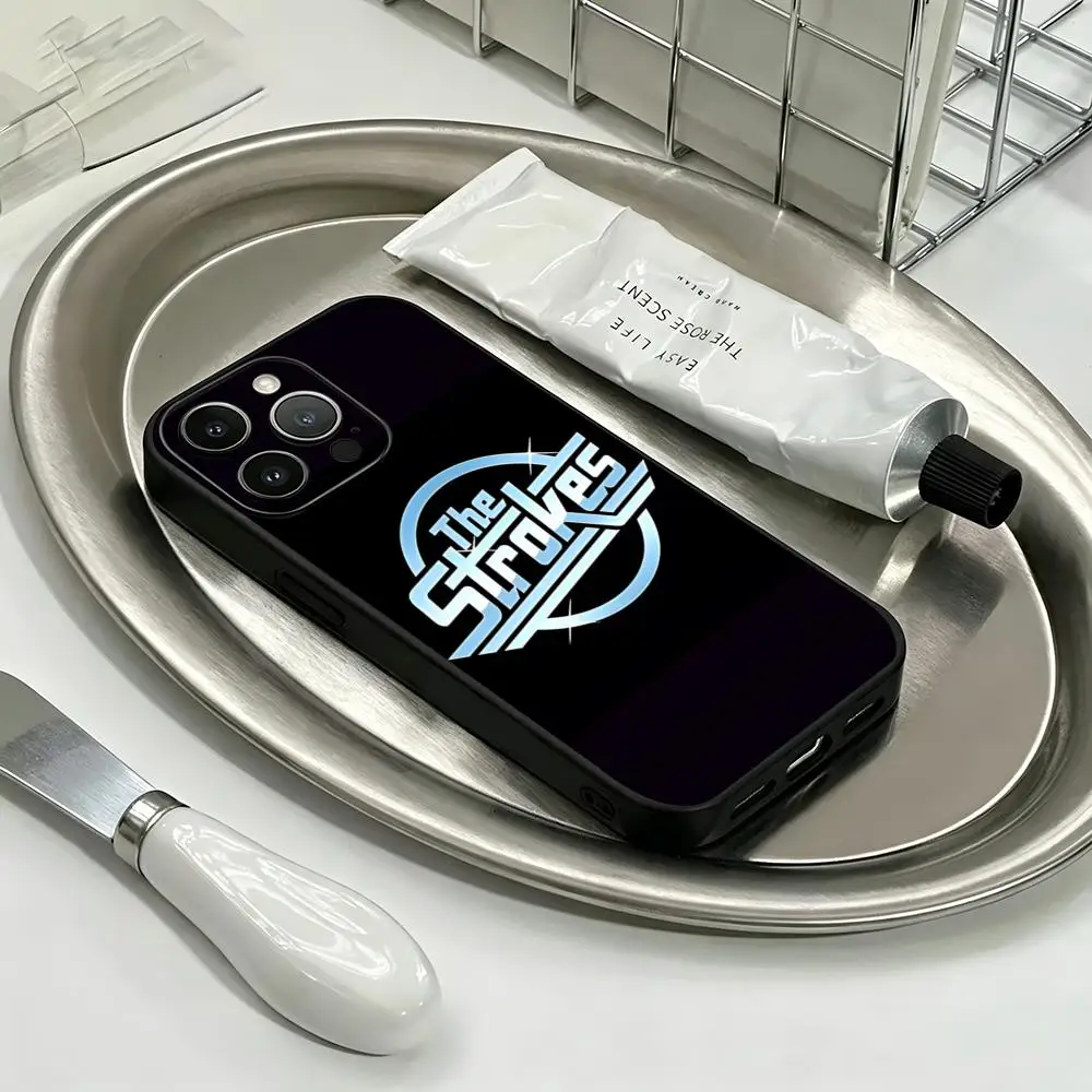 Funda Protectora para Teléfono S-StrokES Super Band, Compatible con iPhone 17 16 15 14 13 12 11 Plus Mini Pro Max, Suave, Negra, Antigolpes