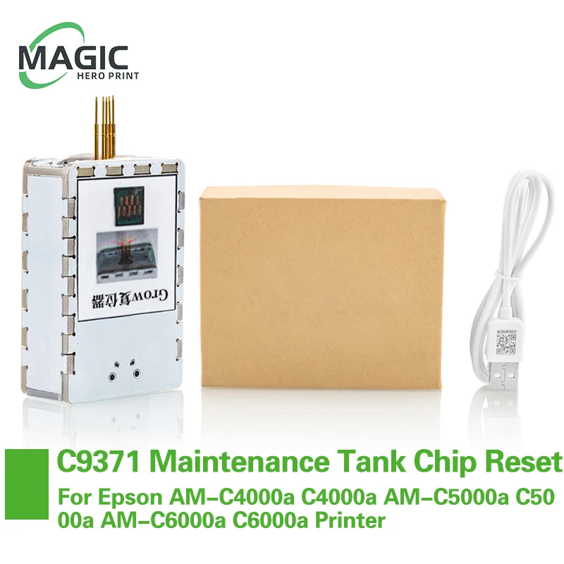 For Epson C9371 Maintenance Tank Chip Reset For EPSON AM-C4000a C4000a AM-C5000a C5000a AM-C6000a C6000a Printer