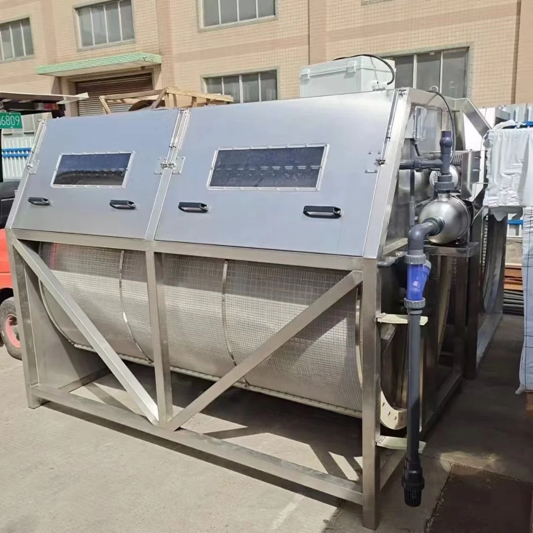 معدات الزراعة الفولاذ المقاوم للصدأ طبل FilterRAS نظام الروبيان المياه العذبة