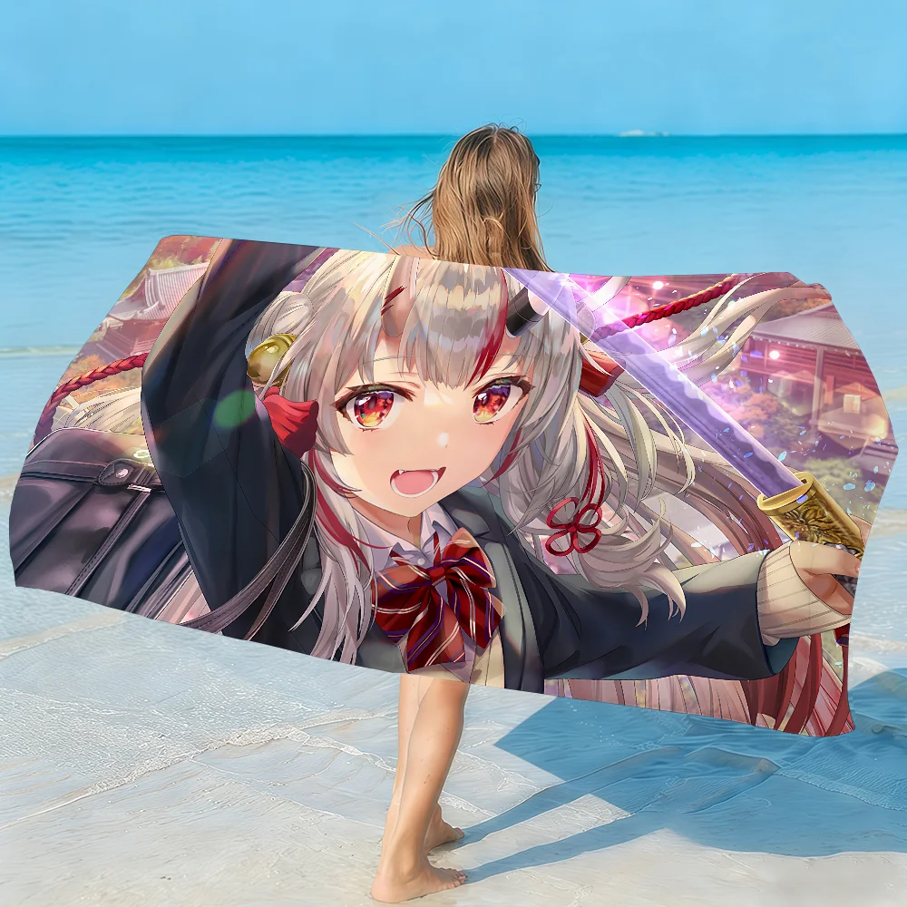 V-Nakiri Ayame Towel Soft Lightweight Anti-Sand Large Beach Towel Quick-Drying Bath Sports Family