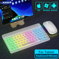 Wireless Bluetooth Keyboard for iPad Tablet Cell Phone Slim Backlit Rechargeable Tablet Keyboard Spanish Korean for Xiaomi Pad 6