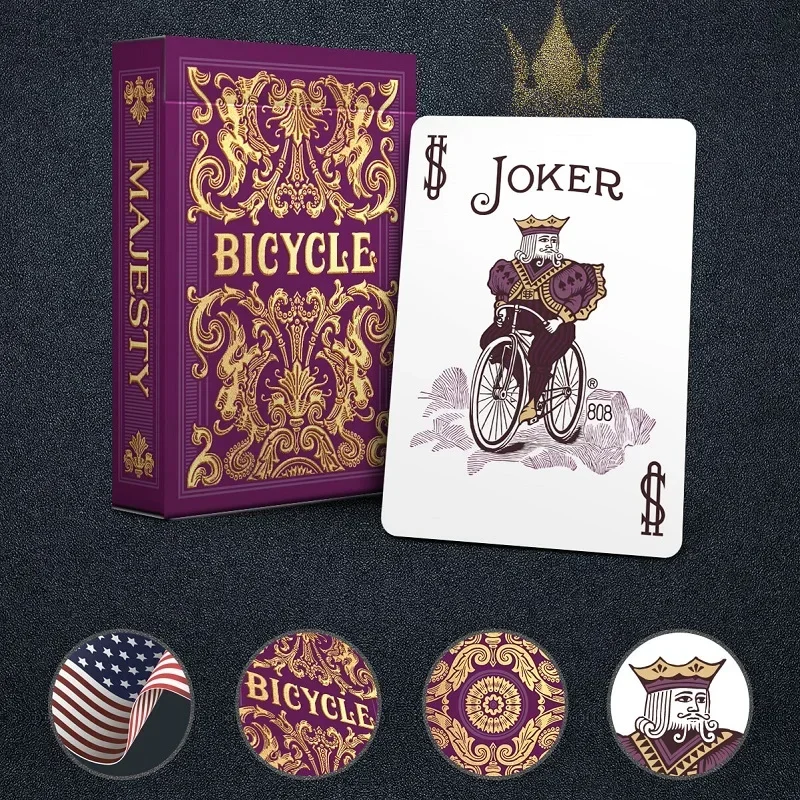 Bicycle Majesty Playing Cards Jubilee Playing Cards USPCC Collectible Deck Card Games Card Magic Trick Magicians Prop Accessory