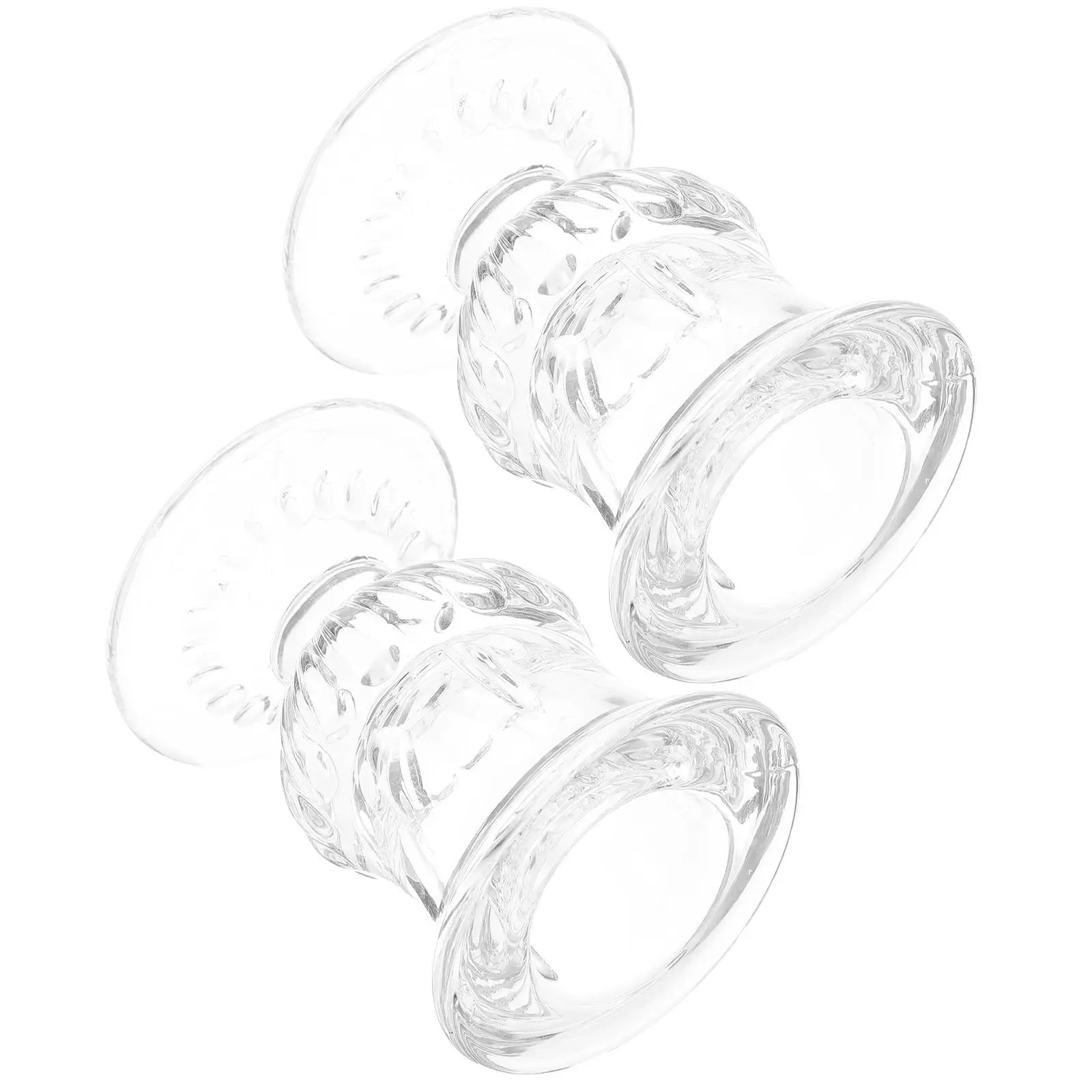 2 Pcs Eye Bath Cup Glass Rinsing Portable Clear Transparent Cups for Drinking Glasses