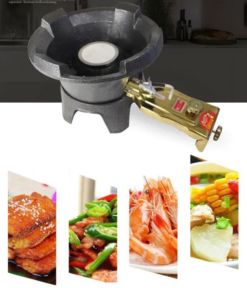 Table Top Middle Pressure Hot Selling Infrared 8 Burners Wok Burner Cooking Range Chinese Gas Stove Cooktop Wok Cooker