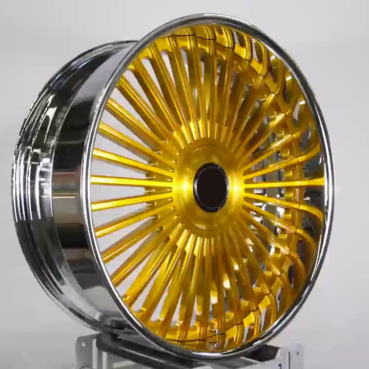Custom 2/3 Piece Forged Alloy Wheels for Blitz 03 Style for 350Z G35 Supra RX7 . Silvia S15 Chrome - view 4