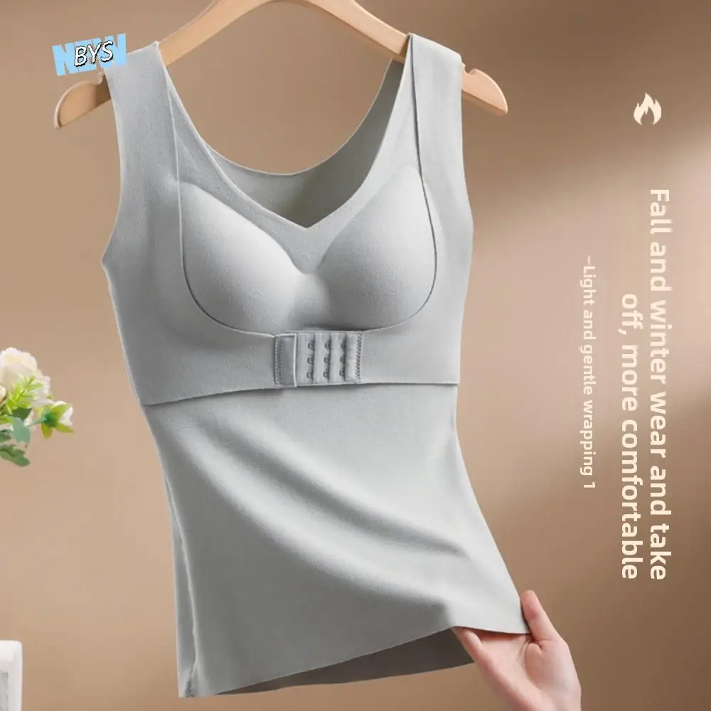 

Slimming Thermal Shapewear Camisole Velvet Fleece with Padded Cups Postpartum Body Shaper Belly Contracting Crop Tops Tanks