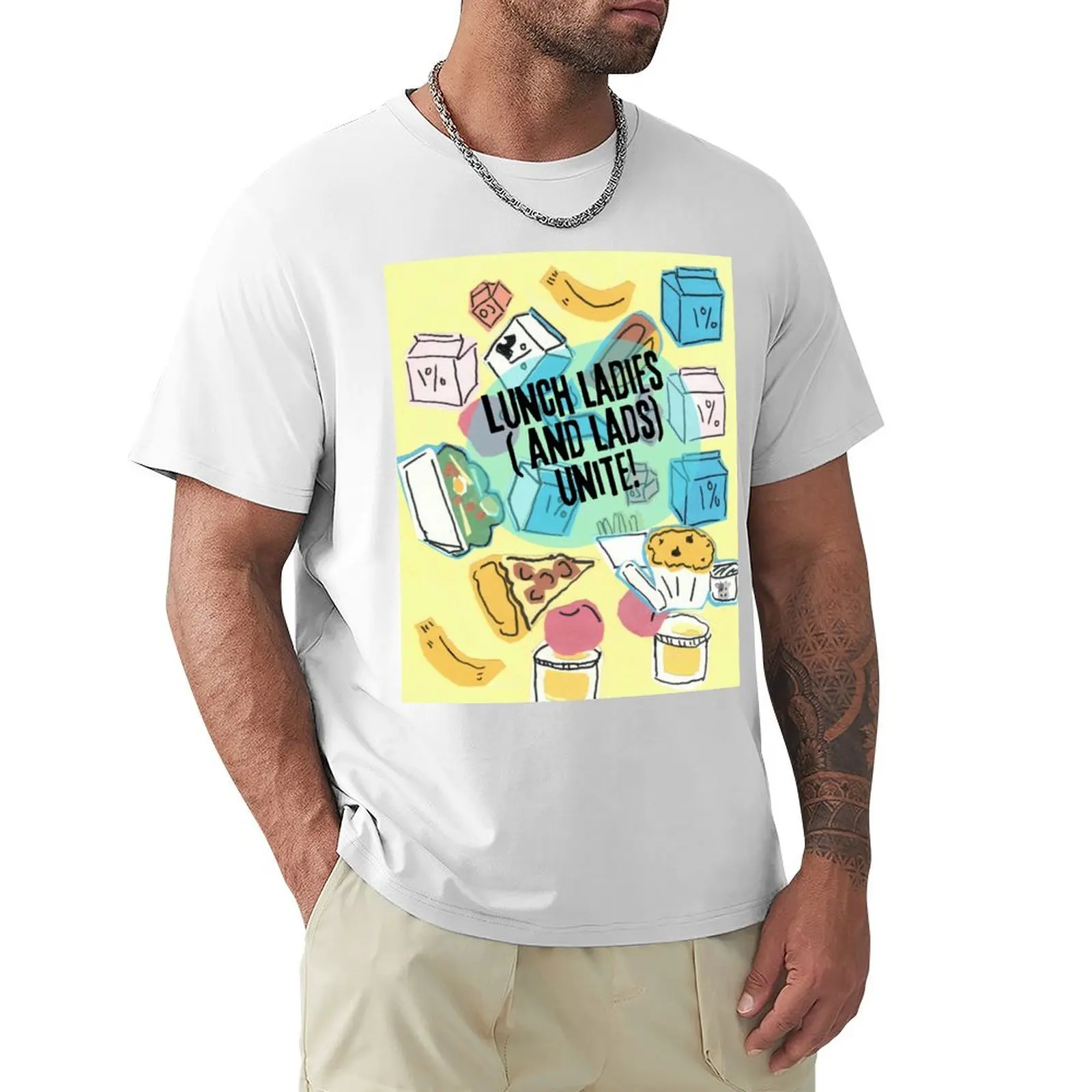 Lunch ladies and lads unite! T-Shirt vintage clothes kawaii clothes sports fans anime mens graphic t-shirts funny