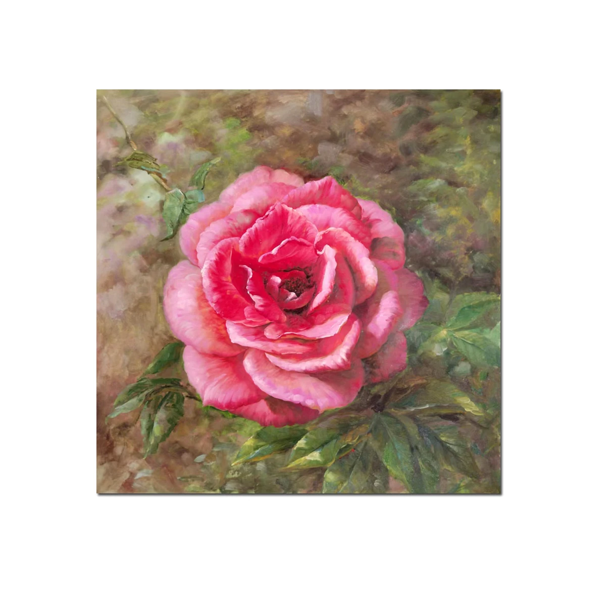 

Hand Painted IMPRESSIONISM Oil Painting Classical Still Life Pink Red Rose Flowers Reproduction On Canvas Wall Art Home Decor