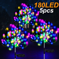 Solar Garden Lights Outdoor Fairy Fireworks Light Waterproof Decor Yard Pathway Patio Lawn Flower Lamp