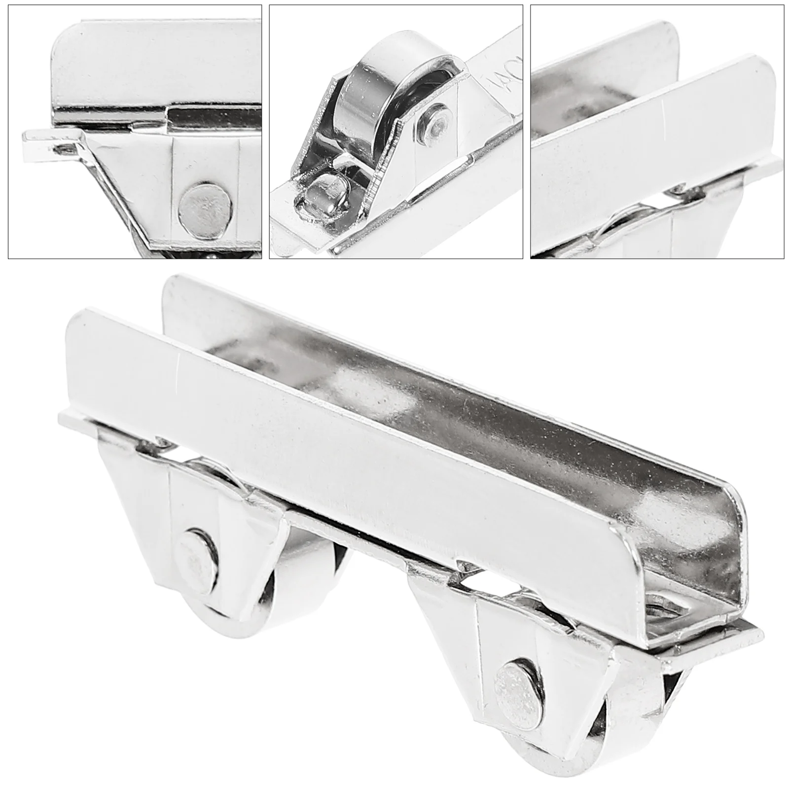 10 Pcs Glass Sliding Door Pulley Stainless Steel 6cm Thick Showcase Window Roller Strong Load Bearing Capacity Low Noise Glide