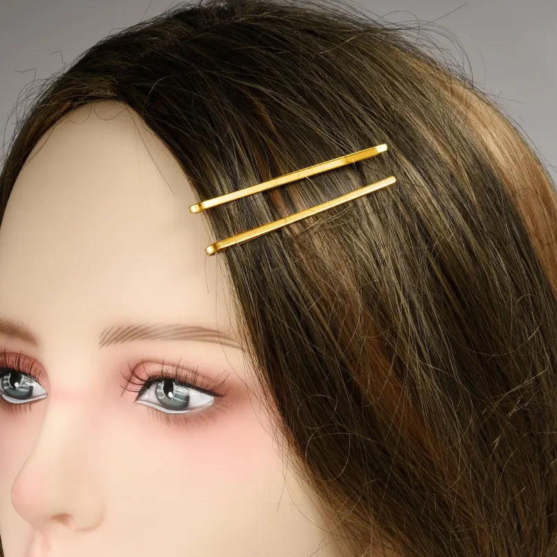 2pcs Stainless Steel Metal Fixing Hair Word Clip Updo Hairpin Broken Hair Small Clip For Women Hair Accessories Party Gift