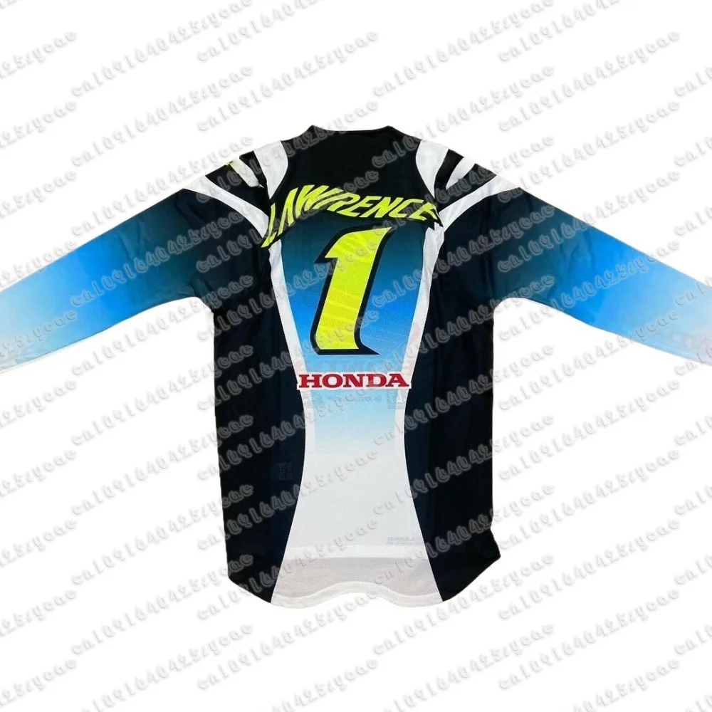 

HONDA MXGP Super Motocross Racing Shirt Men Jett Lawrence Fans Long Sleeve Motorcycle T-Shirt Retro Breathable Quick Drying Top