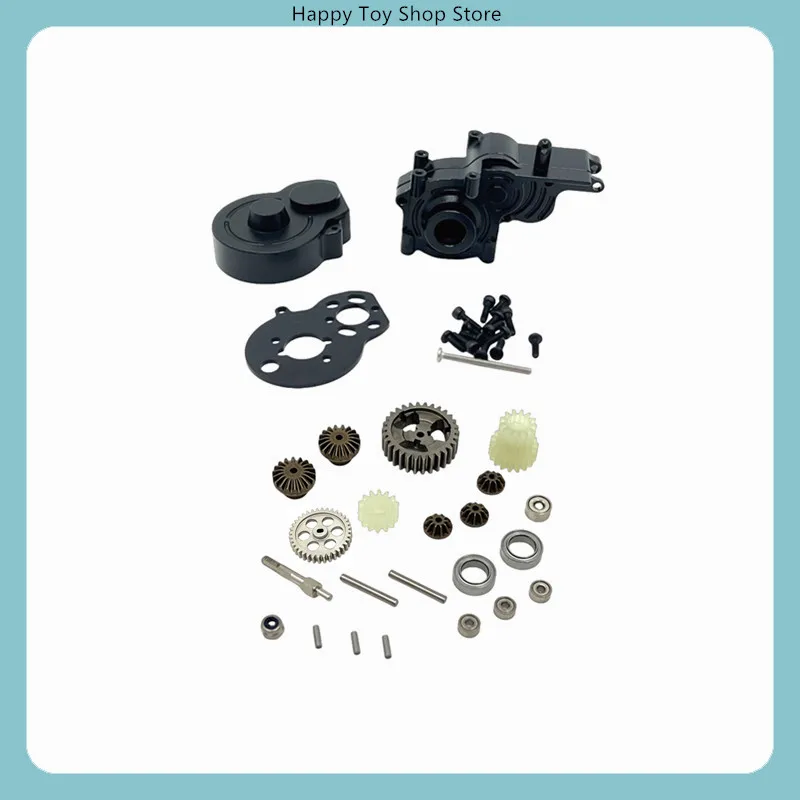 Metal Upgrade Gearbox Shell, Gear Set & Assembly for WLtoys 244016 1/24 RC Car Spare Parts