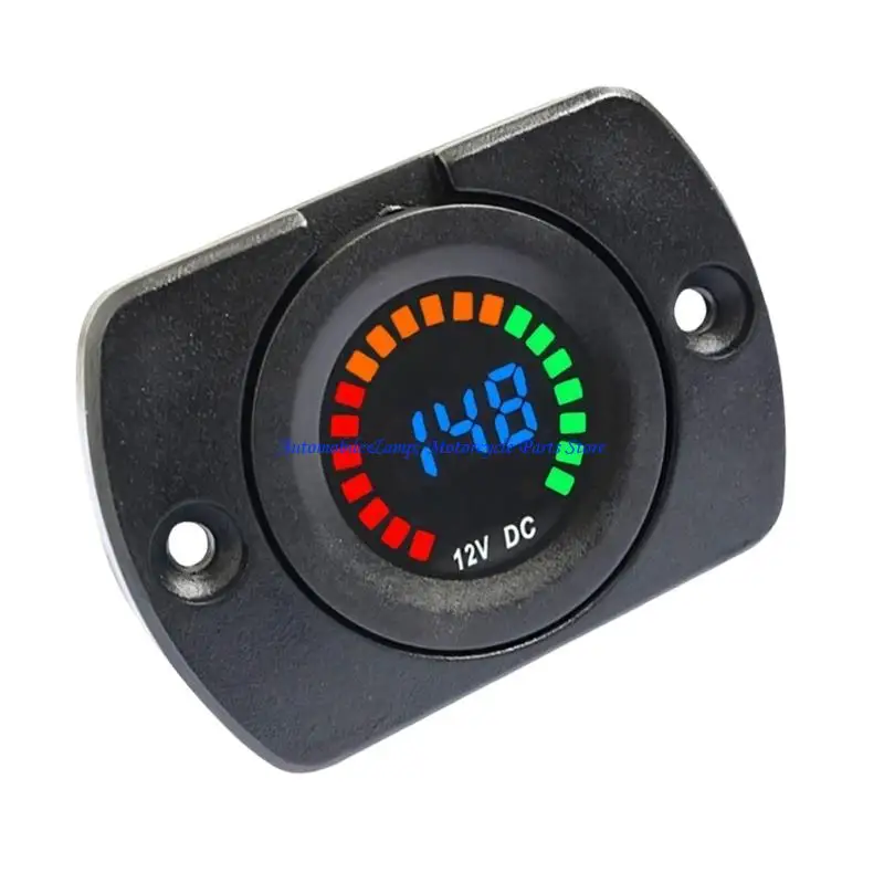 

H7BD High Visibility Color LED Display Meter Waterproof & Strong Construction Monitor for 12V/24V Vehicles