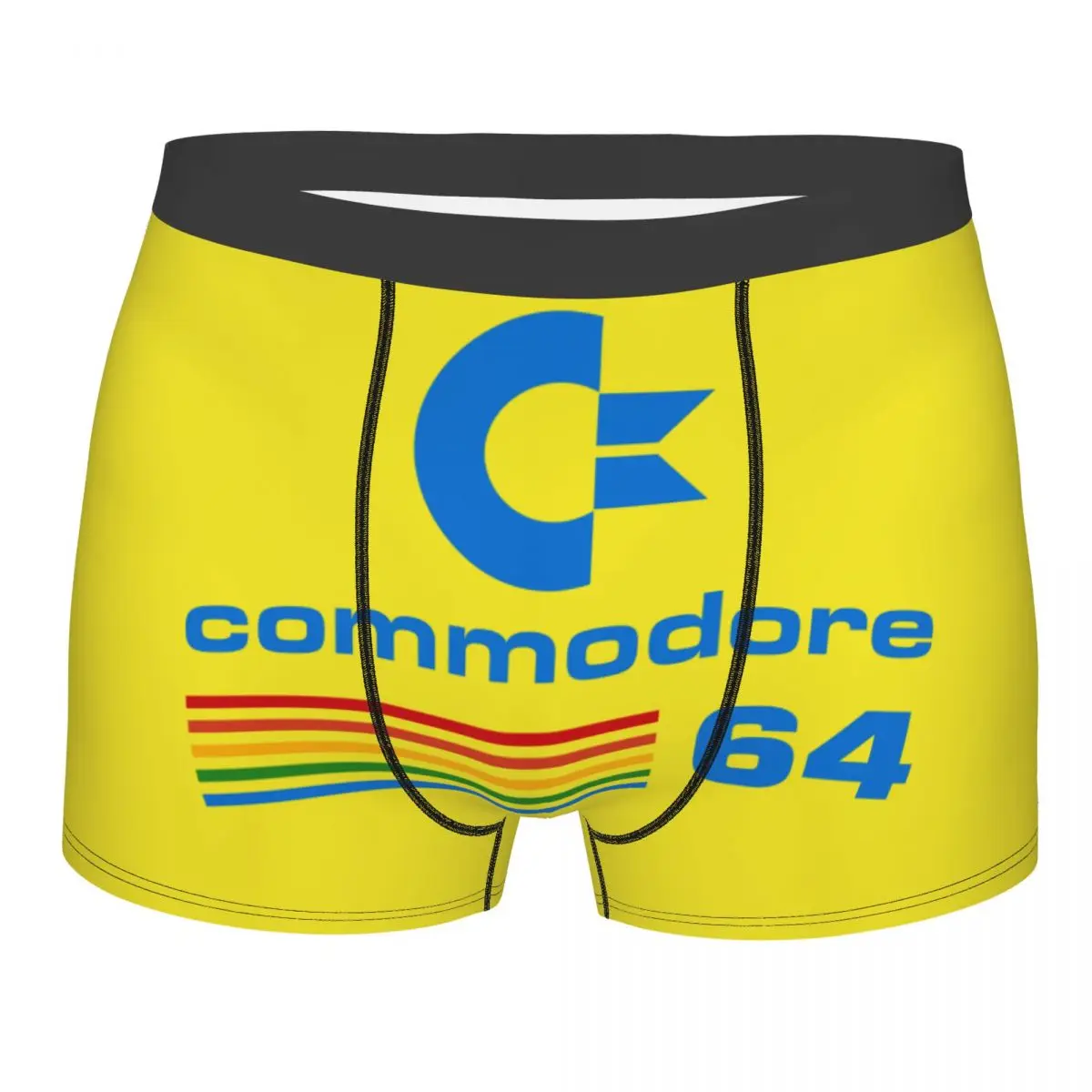 Custom Cool Commodore 64 C64 Sid Amiga Retro 8 Bit Boxers Shorts Men's Geek Nerd Briefs Underwear Cool Underpants