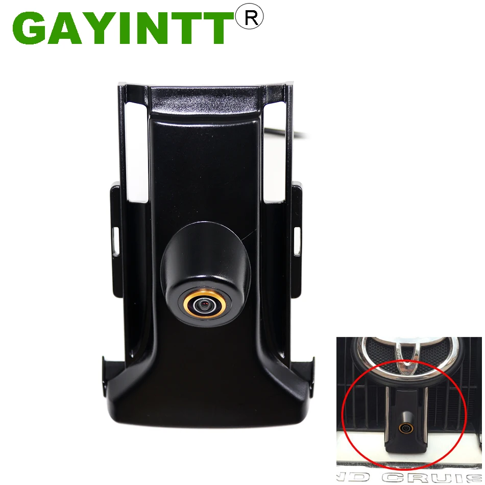 

GAYINTT 170° 720P Night Vision Car Front View Camera for Toyota Prado Land Cruiser 150 120 2014 2015 2016 HD Camera