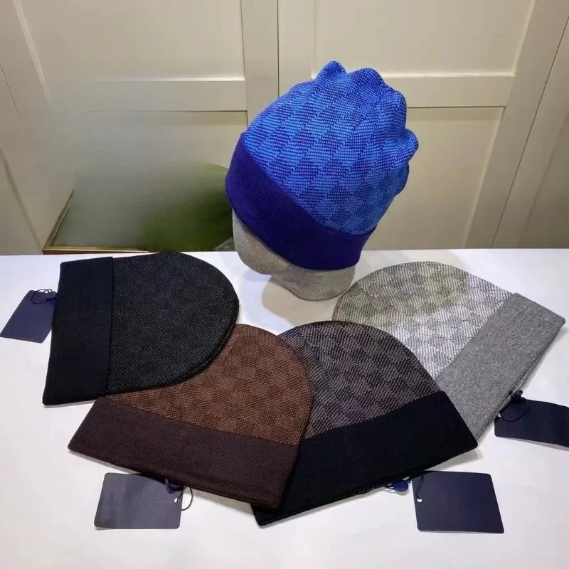 

Новая универсальная шерстяная шапка с отворотом и надписью в стиле хип-хоп для женщин и мужчин, осенне-зимняя, стильная, теплая, вязаная, 2025 год