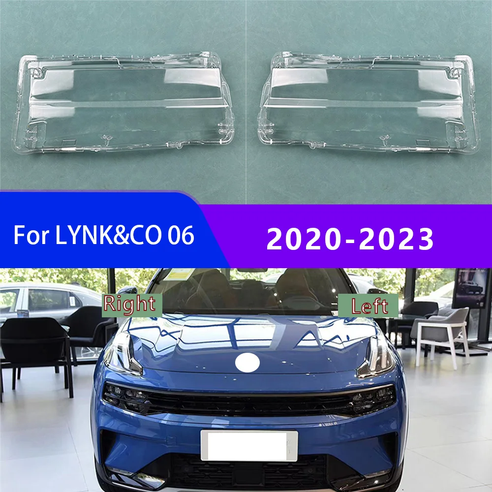 

Для LYNK & CO 06 2020-2023 крышка передней фары автомобиля, стеклянные фары, прозрачные лампочки, лампа, маски